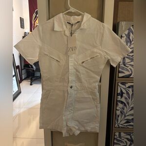 NWT Zara Women’s White Jumpsuit